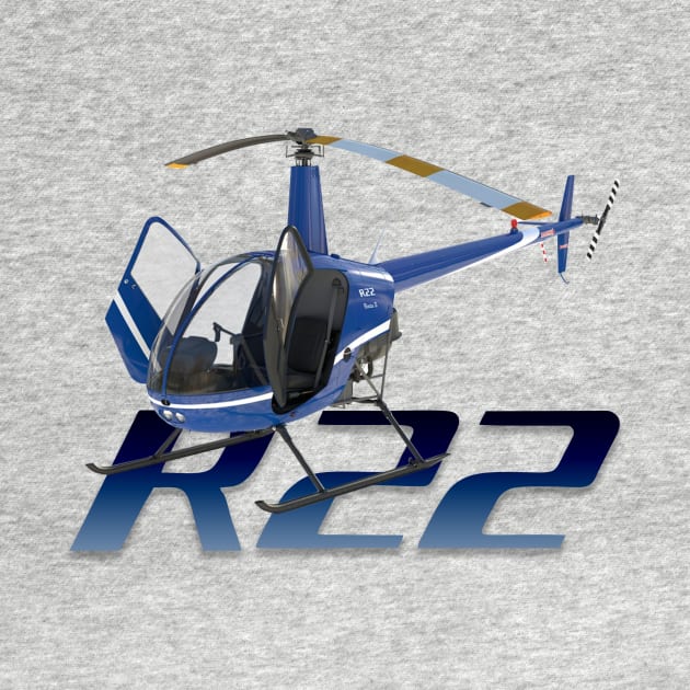 R22 helicopter by Caravele